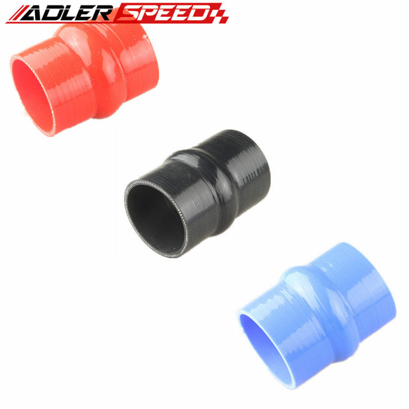 44mm 1.75" ID Hump Straight Silicone Hose Intercooler Coupler Tube Pipe Black/Blue/Red