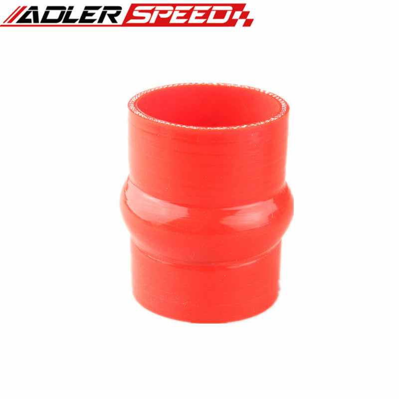 82.5mm 3.25" Hump Straight Silicone Hose Intercooler Coupler Tube Pipe Red/Black/Red