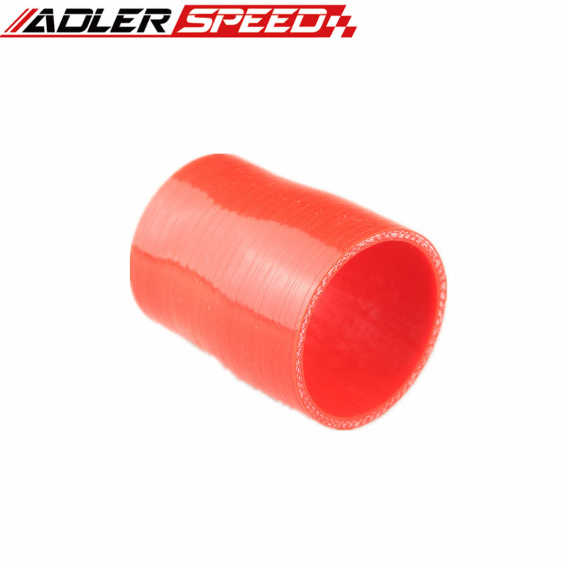 3Ply 1.75" To 1.5'' ID Straight Reducer Silicone Hose Coupler Pipe 76.2mm Black/Blue/Red