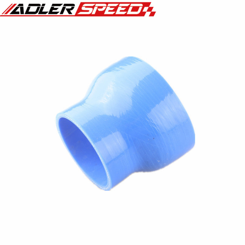 3 Ply 3.5" To 2.5'' inch Straight Reducer 76.2mm Silicone Hose Coupler Pipe Red/Black/Blue