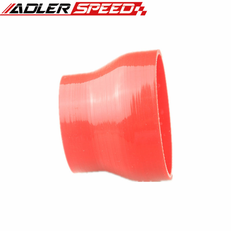 3 Ply 3.5" To 2.5'' inch Straight Reducer 76.2mm Silicone Hose Coupler Pipe Red/Black/Blue