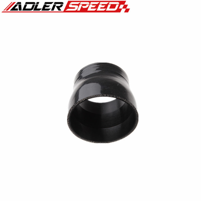 3Ply 3.5" To 2.75'' Straight Reducer 76.2mm Silicone Hose Coupler Pipe Black
