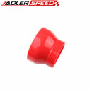 3Ply 4" To 2.5'' Inch Straight Reducer 76.2mm Silicon Hose Coupler Pipe Black /Blue/Red