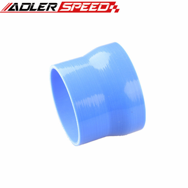 3 Ply 4" To 3.5" Inch Straight Reducer 76.2mm Silicone Hose Coupler Pipe Black/Blue/Red