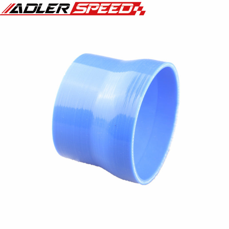 3Ply 4.5" To 3.5'' inch Straight Reducer 76.2mm Silicone Hose Coupler Pipe Black/Blue/Red