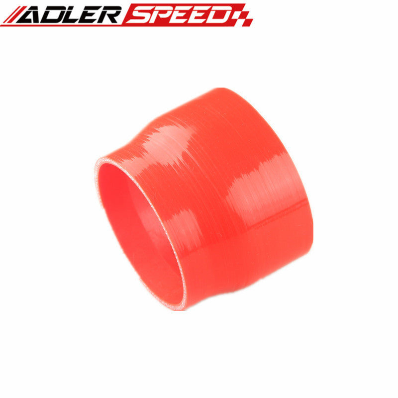 3Ply 4.5" To 3.5'' inch Straight Reducer 76.2mm Silicone Hose Coupler Pipe Black/Blue/Red