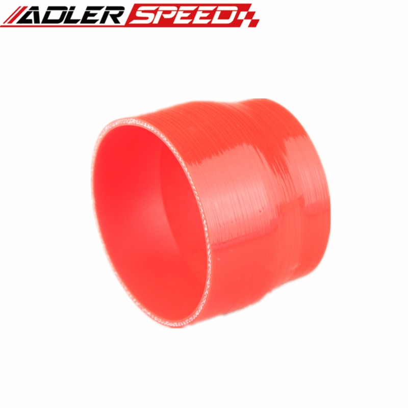 3 Ply 4" To 3.5" Inch Straight Reducer 76.2mm Silicone Hose Coupler Pipe Black/Blue/Red