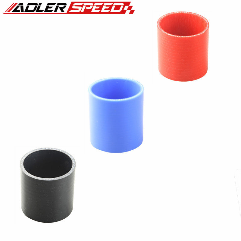 New 3Ply 1.75" inch (44.5mm) Straight Hose Turbo Silicone Coupler Pipe Black/Blue/Red