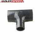 3" Silicone TPiece Hose Dump Valve Silicone Rubber Joiner Pipe Tee Black/Blue/Red