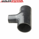 57mm 2.25" T Piece Dump Valve Silicone Hose Rubber Coolant Joiner Pipe Tee Black/Blue/Red