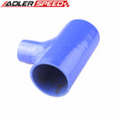 3" Silicone TPiece Hose Dump Valve Silicone Rubber Joiner Pipe Tee Black/Blue/Red