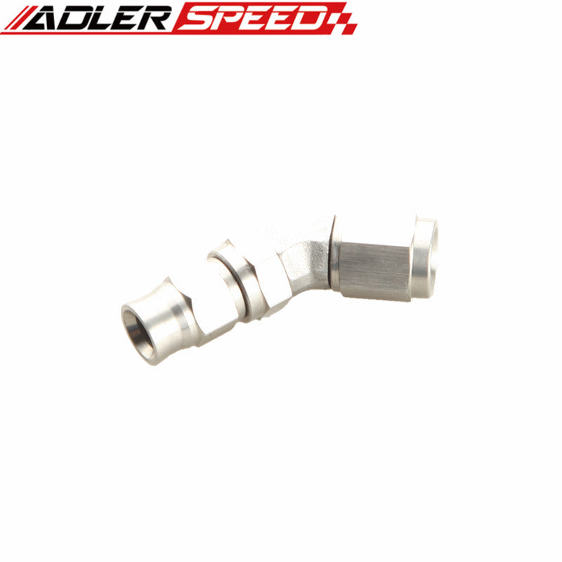AN3 3AN JIC 45 Degree Stainless Steel PTFE Swivel Hose End Fitting