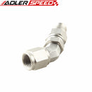4AN AN4 AN-4 JIC 45 Degree Stainless Steel PTFE Swivel Hose End Fitting