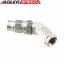 AN3 Stainless Steel JIC 45 Degree PTFE Swivel Hose End Fitting Female M10X1.25