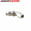 AN3 Stainless Steel JIC 45 Degree PTFE Swivel Hose End Fitting Female M10X1.25