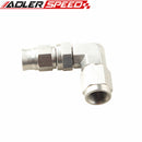 AN3 Stainless Steel JIC 90 Degree PTFE Swivel Hose End Fitting Female M10X1.0