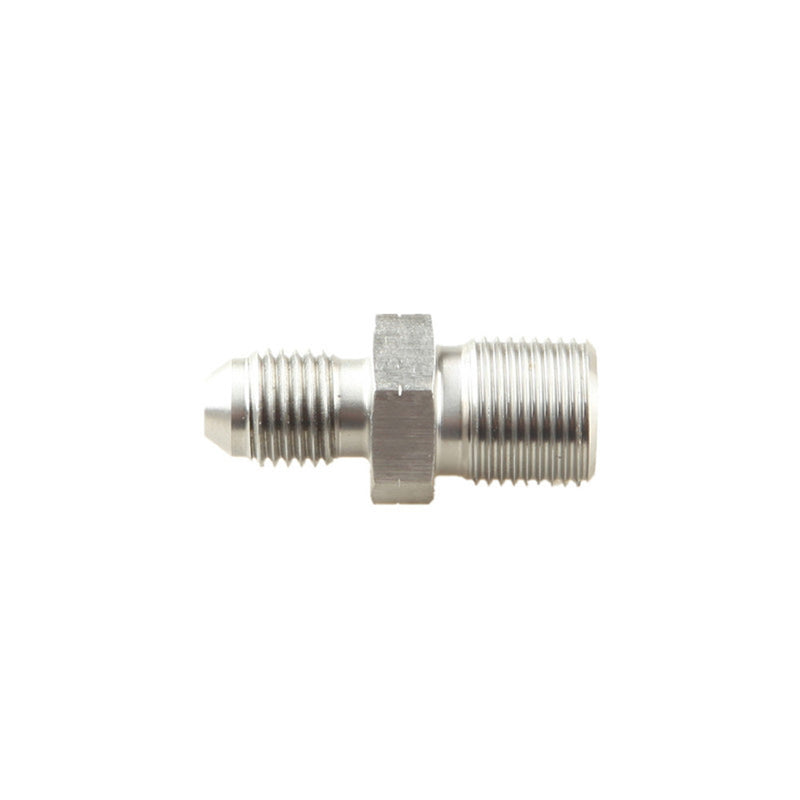 Stainless Steel Male 4AN AN4 AN-4 Flare To M10 x 1.0 Metric Straight Fitting