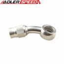 3AN AN3 To 10.2mm 3/8" Banjo Eye 30 Degree Stainless Steel + Seal Washer