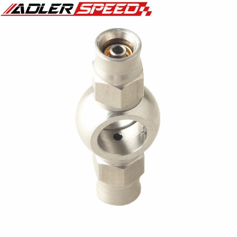 Stainless Steel 11.2mm (7/16") Eye Banjo To Double AN-3 Hose End Brake Fittings