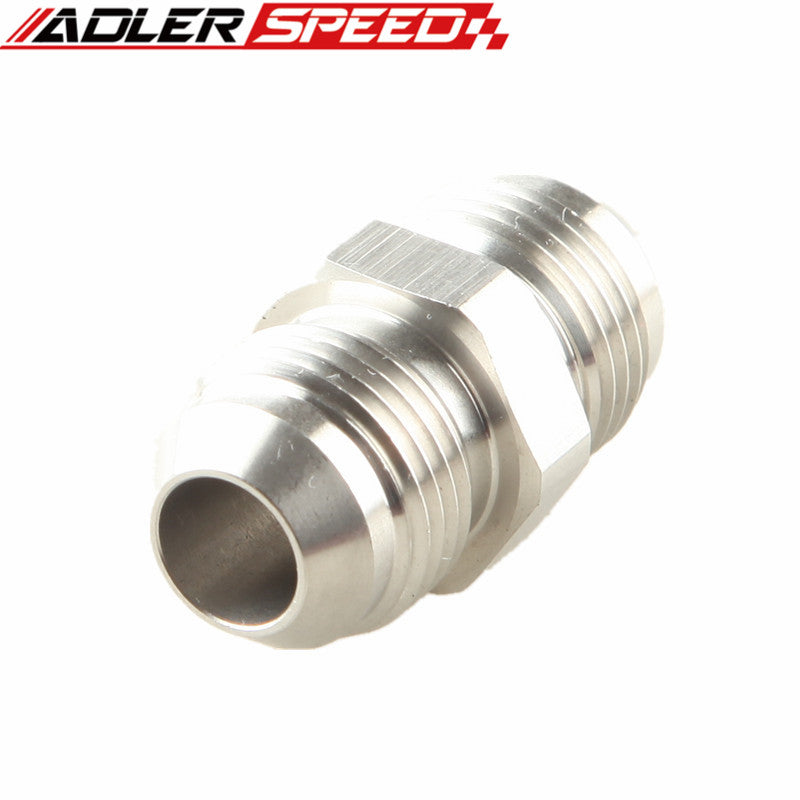 Stainless Steel 8AN AN8 To 8AN AN-8 Male Flare Straight Union Fitting