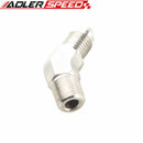 Stainless Steel 45 Degree 1/8" NPT Male To AN-3 AN3 3AN Adapter Fitting
