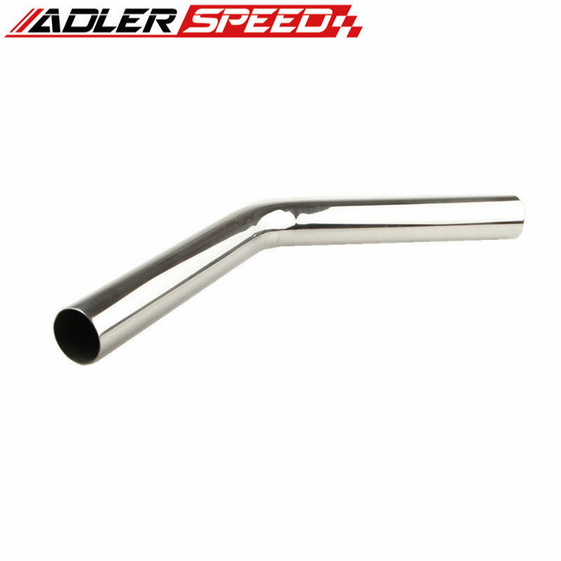 1.75" 45mm OD 45 Degree Stainless Steel Intercooler Piping Mandrel Bend L=610mm