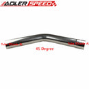 Stainless Steel 2.75" Inch 70mm 45 Degree Mandrel Bend Female & Male Tubing Pipe