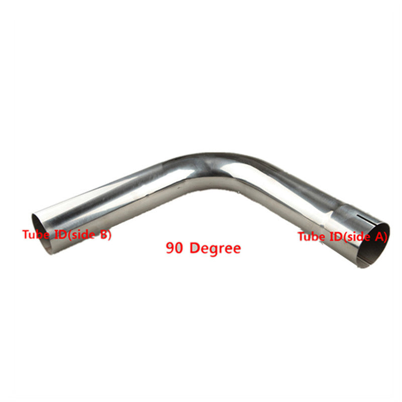 3" 90 Degree Stainless Steel Mandrel Bend Female Flared Male End Pipe