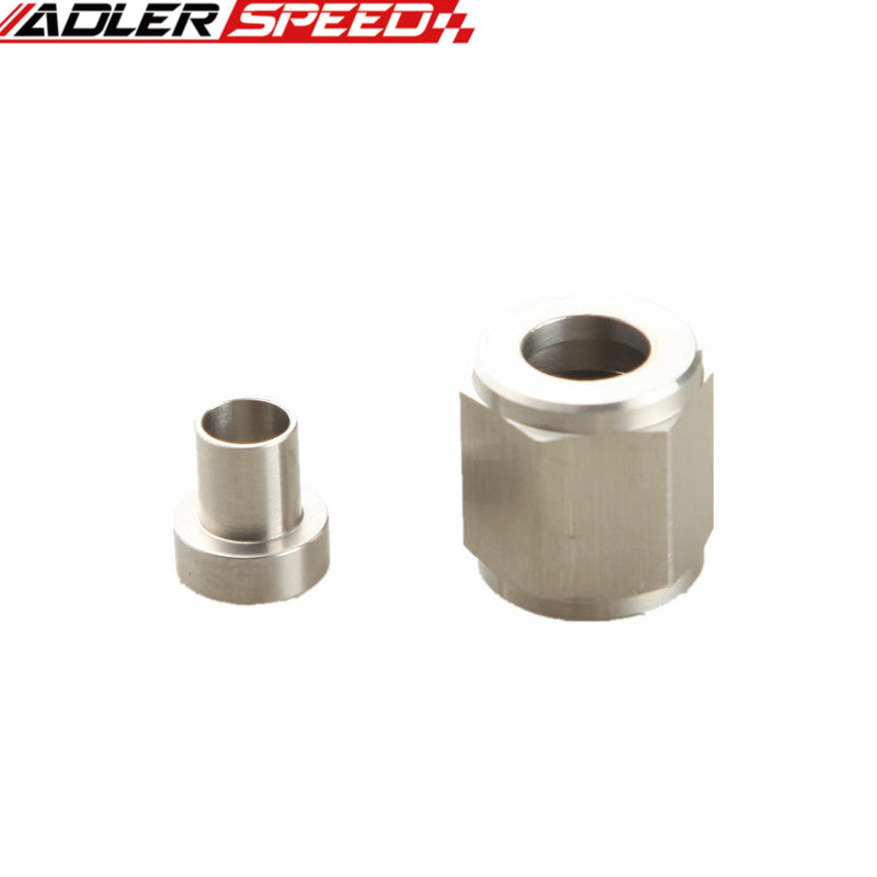 AN-3 (AN3 3/8" UNF 3AN ) 3/16" Hardline Tube Nut And Sleeve In Stainless Steel