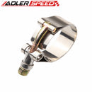 92-100mm 3.5" inch Stainless Steel Turbo Pipe Hose Coupler T-bolt Clamp