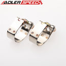 2x1.75" inch Turbo Pipe Hose Coupler Dual T-bolt Clamps Stainless Steel 47/55mm