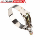 67-75mm 2.5" inch Stainless Steel Turbo Pipe Hose Coupler T-bolt Clamp