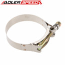 43-49mm 1.5" inch Stainless Steel Turbo Pipe Hose Coupler T-bolt Clamp