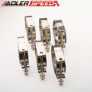 6PCS 2.25" inch Turbo Pipe Hose Coupler T-bolt Clamps Stainless Steel 60-68mm