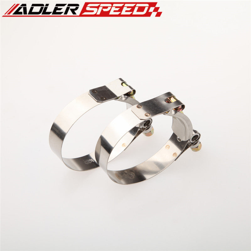 2x2.25" inch Turbo Pipe Hose Coupler Dual T-bolt Clamps Stainless Steel 60/68mm