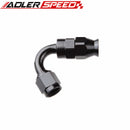 AN6 6AN AN-6 120 Degree Aluminum Reusable Swivel PTFE Hose End Fitting Black
