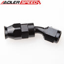 AN6 6AN AN-6 30Degree Aluminum Reusable Swivel PTFE Hose End Fitting Black/Red&Blue