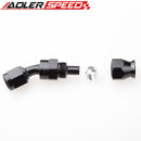 AN6 6AN AN-6 30Degree Aluminum Reusable Swivel PTFE Hose End Fitting Black/Red&Blue