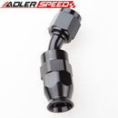 AN6 6AN AN-6 30Degree Aluminum Reusable Swivel PTFE Hose End Fitting Black/Red&Blue