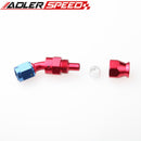 AN6 6AN AN-6 30Degree Aluminum Reusable Swivel PTFE Hose End Fitting Black/Red&Blue