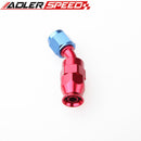 AN6 6AN AN-6 30Degree Aluminum Reusable Swivel PTFE Hose End Fitting Black/Red&Blue