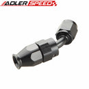 AN4 4AN AN6 6AN AN8 8AN 45 Degree Aluminum Reusable Swivel PTFE Hose End Fitting