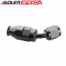 AN4 4AN AN6 6AN AN8 8AN 45 Degree Aluminum Reusable Swivel PTFE Hose End Fitting