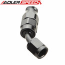 AN4 4AN AN6 6AN AN8 8AN 45 Degree Aluminum Reusable Swivel PTFE Hose End Fitting