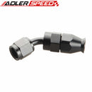 AN4 4AN AN6 6AN AN8 8AN 45 Degree Aluminum Reusable Swivel PTFE Hose End Fitting