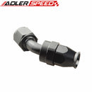 AN12 12AN AN-12 45 Degree Reusable Swivel PTFE Hose End Fitting Adapter Black /Red&Blue