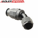 AN12 12AN AN-12 45 Degree Reusable Swivel PTFE Hose End Fitting Adapter Black /Red&Blue