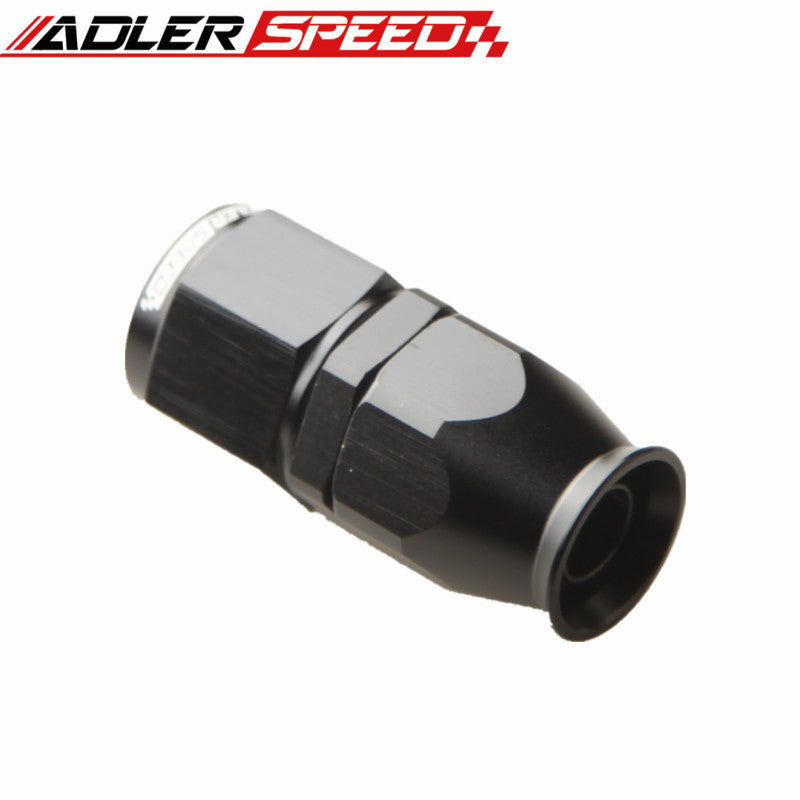 10AN AN10 AN-10 Straight PTFE Swivel Fuel Line Hose End Fittings Adaptor Black /Red & Blue
