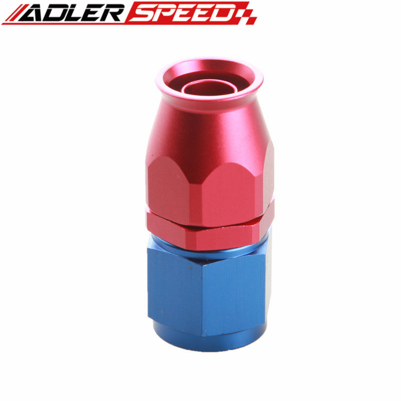 12AN AN12 AN-12 Straight PTFE Swivel Fuel Line Hose End Fittings Adaptor Black /Red& Blue