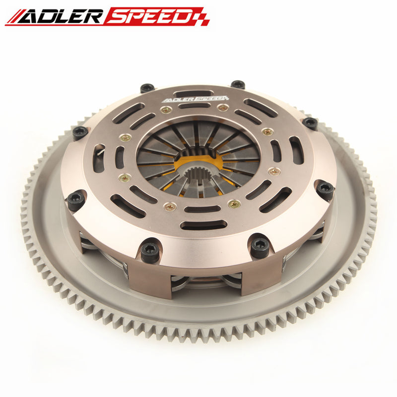 US SHIP  ADLERSPEED Sprung Twin Disc Clutch For 89-91 HONDA CIVIC CRX 1.5L 1.6L D15 D16